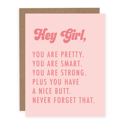 Hey Girl You Are | Card - Pretty by Her- handmade locally in Cambridge, Ontario