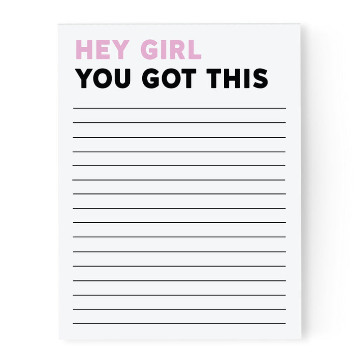 Hey Girl You Got This | Notepad - Pretty by Her- handmade locally in Cambridge, Ontario