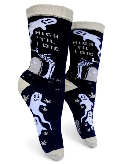 High 'Til I Die Womens Socks | Groovy Things - Pretty by Her- handmade locally in Cambridge, Ontario