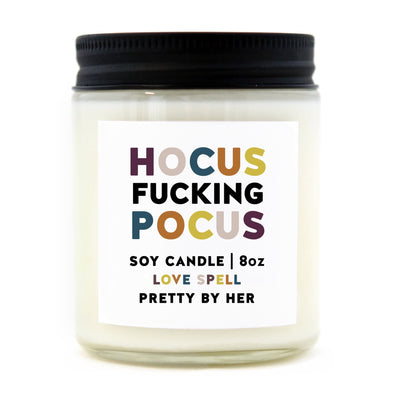 funny fall candle