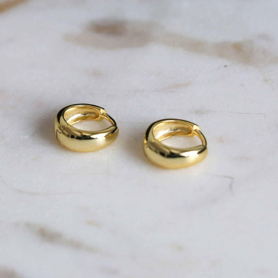 Holdo Gold Hoop Earrings | Horace Jewelry - Pretty by Her- handmade locally in Cambridge, Ontario