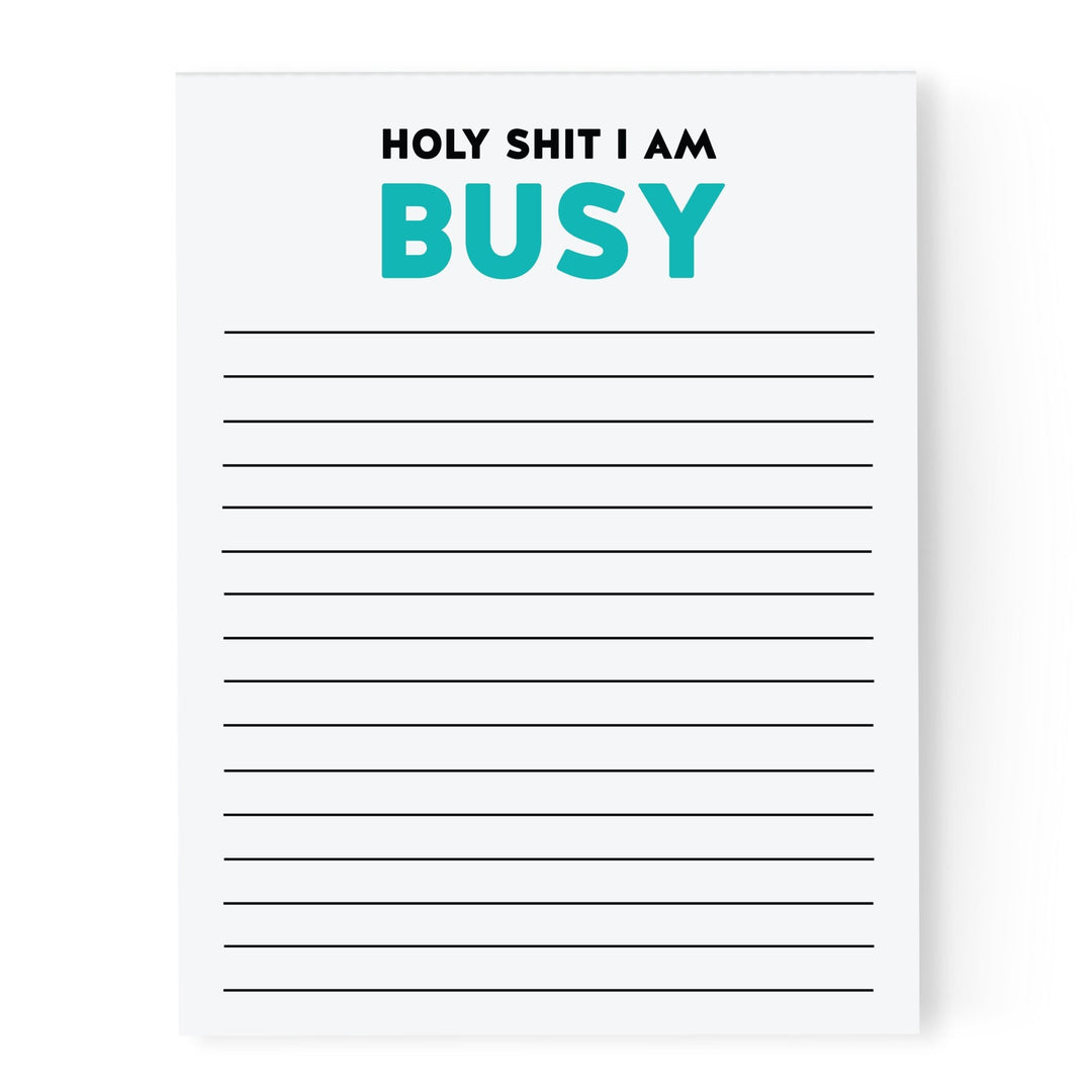 Holy Shit I'm Busy | Notepad - Pretty by Her- handmade locally in Cambridge, Ontario