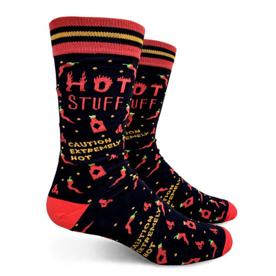 Hot Stuff Men's Socks | Groovy Things - Pretty by Her- handmade locally in Cambridge, Ontario