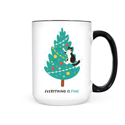 IMPERFECT Everything Is Fine | Mug - Pretty by Her- handmade locally in Cambridge, Ontario