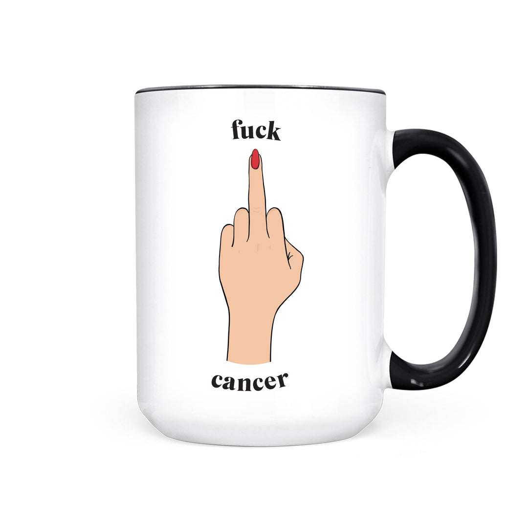 IMPERFECT Fuck Cancer | Mug - Pretty by Her- handmade locally in Cambridge, Ontario