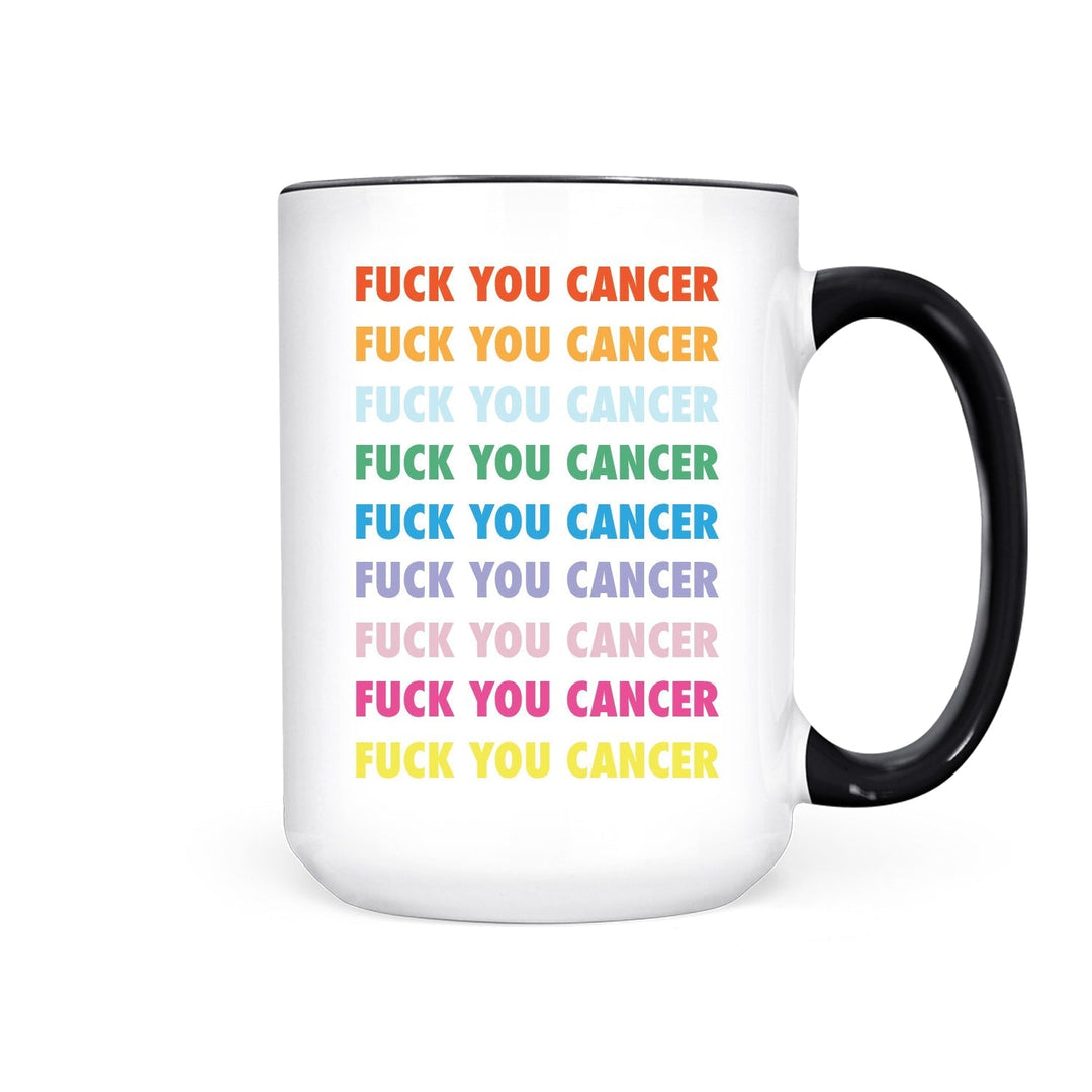 IMPERFECT Fuck You Cancer | Mug - Pretty by Her- handmade locally in Cambridge, Ontario