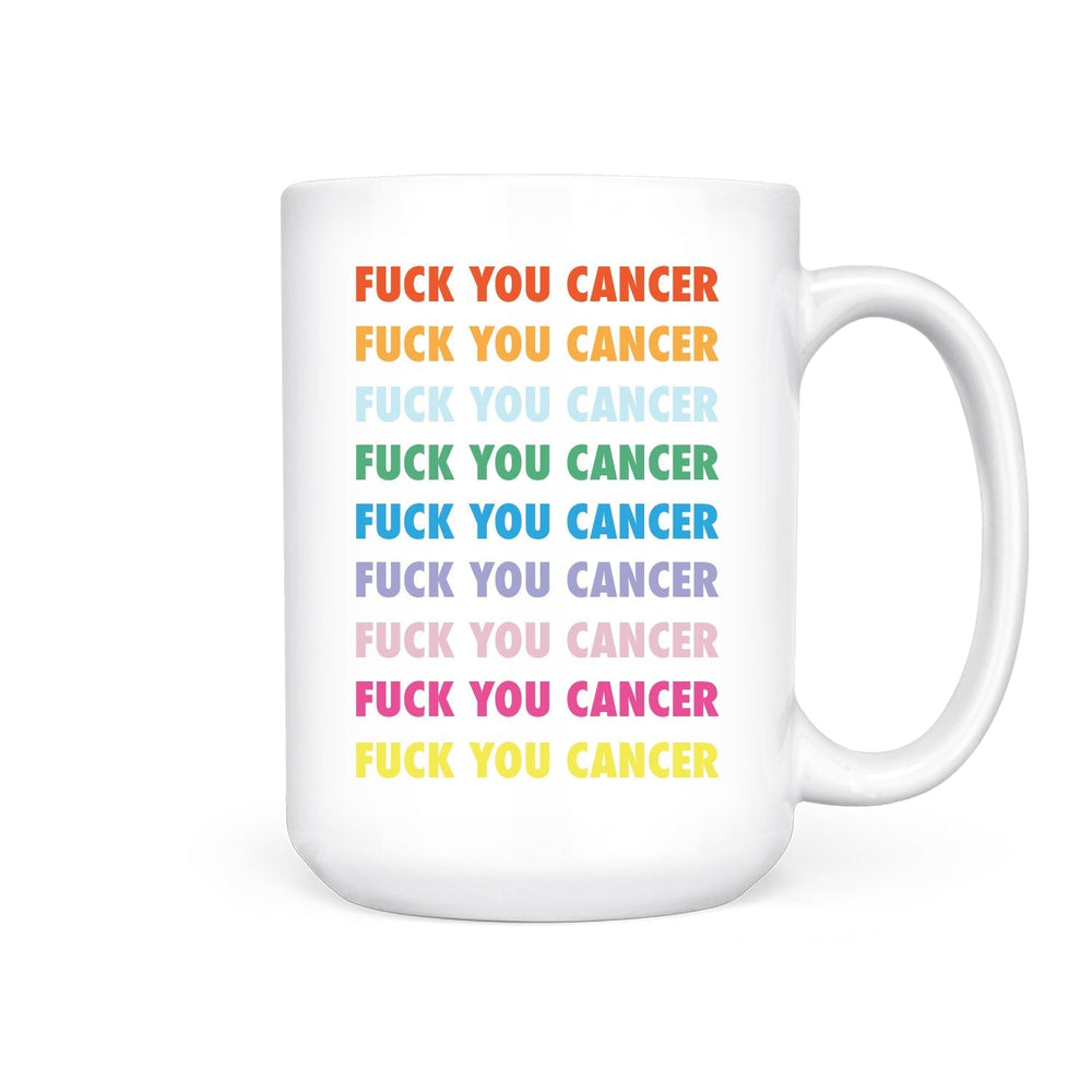 IMPERFECT Fuck You Cancer | Mug - Pretty by Her- handmade locally in Cambridge, Ontario
