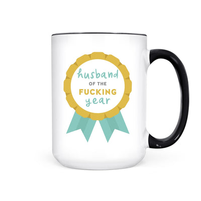 IMPERFECT Husband of the Fucking Year | Mug - Pretty by Her- handmade locally in Cambridge, Ontario