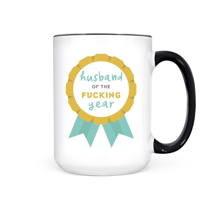 IMPERFECT Husband of the Fucking Year | Mug - Pretty by Her- handmade locally in Cambridge, Ontario