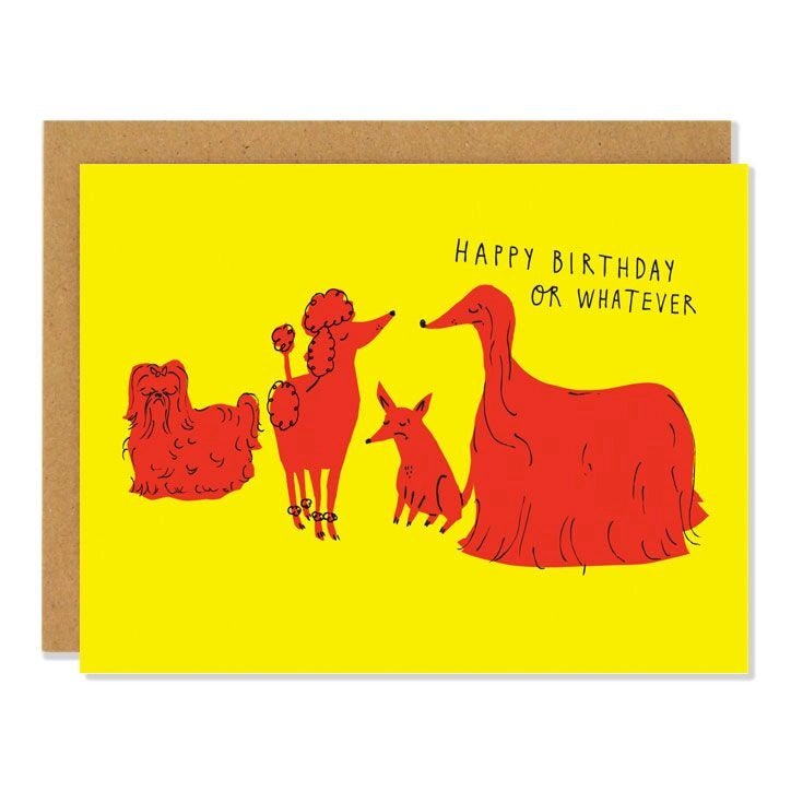 Indifferent Dogs Card | Badger & Burke - Pretty by Her- handmade locally in Cambridge, Ontario