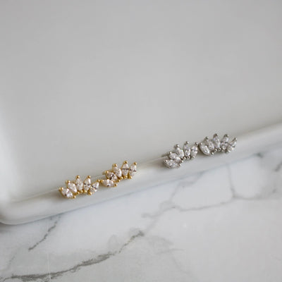 Iris Horse Eye Stud Earrings | TISH Jewelry - Pretty by Her- handmade locally in Cambridge, Ontario