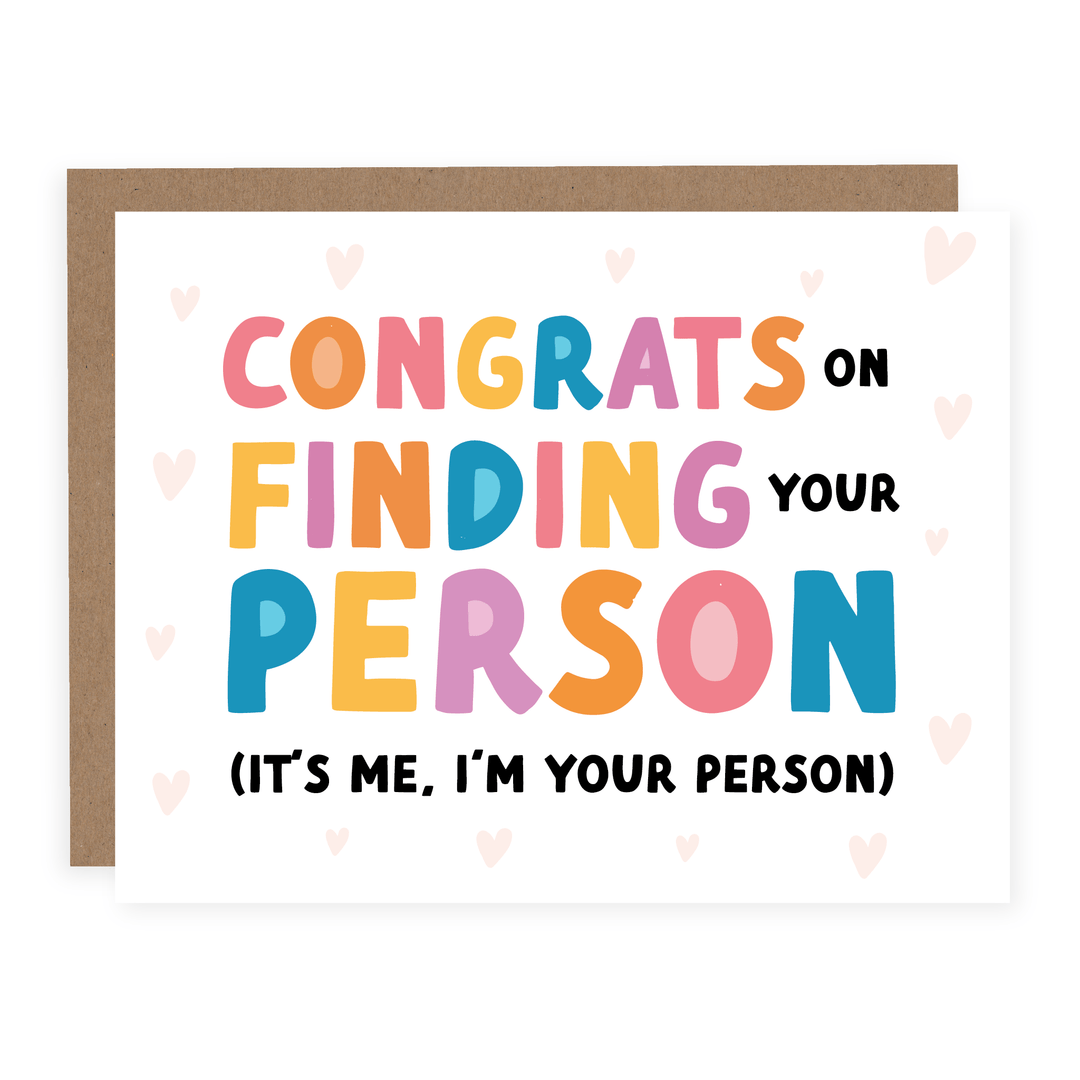 It's Me, I'm Your Person | Card - Pretty by Her- handmade locally in Cambridge, Ontario