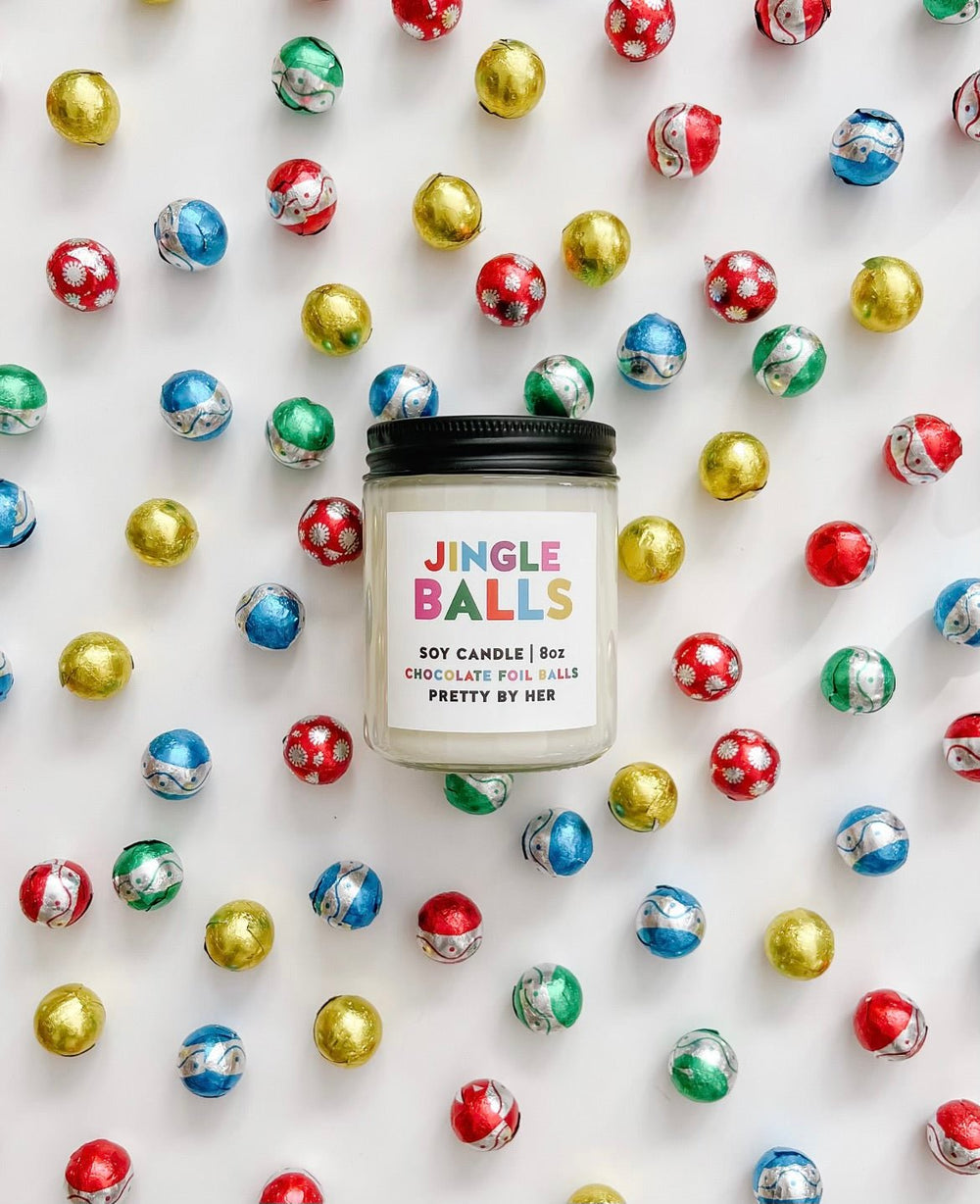 Jingle Balls | Soy Wax Candle - Pretty by Her- handmade locally in Cambridge, Ontario
