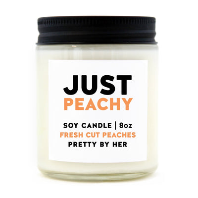 Just Peachy | Candle - Pretty by Her- handmade locally in Cambridge, Ontario