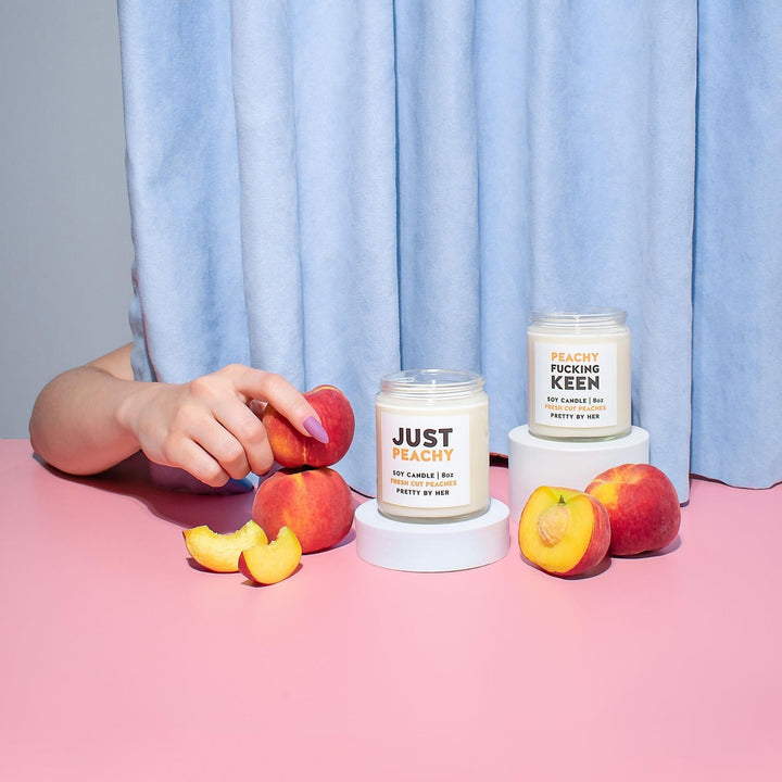 Just Peachy | Candle - Pretty by Her- handmade locally in Cambridge, Ontario