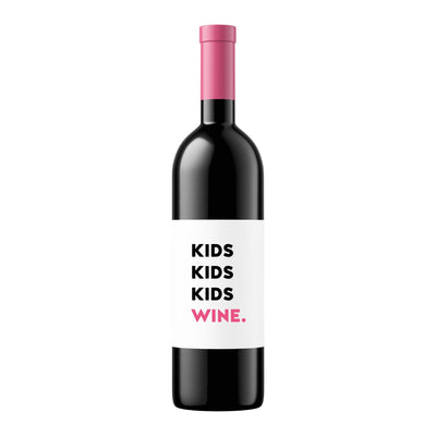 Kids Kids Wine | Wine Label - Pretty by Her- handmade locally in Cambridge, Ontario