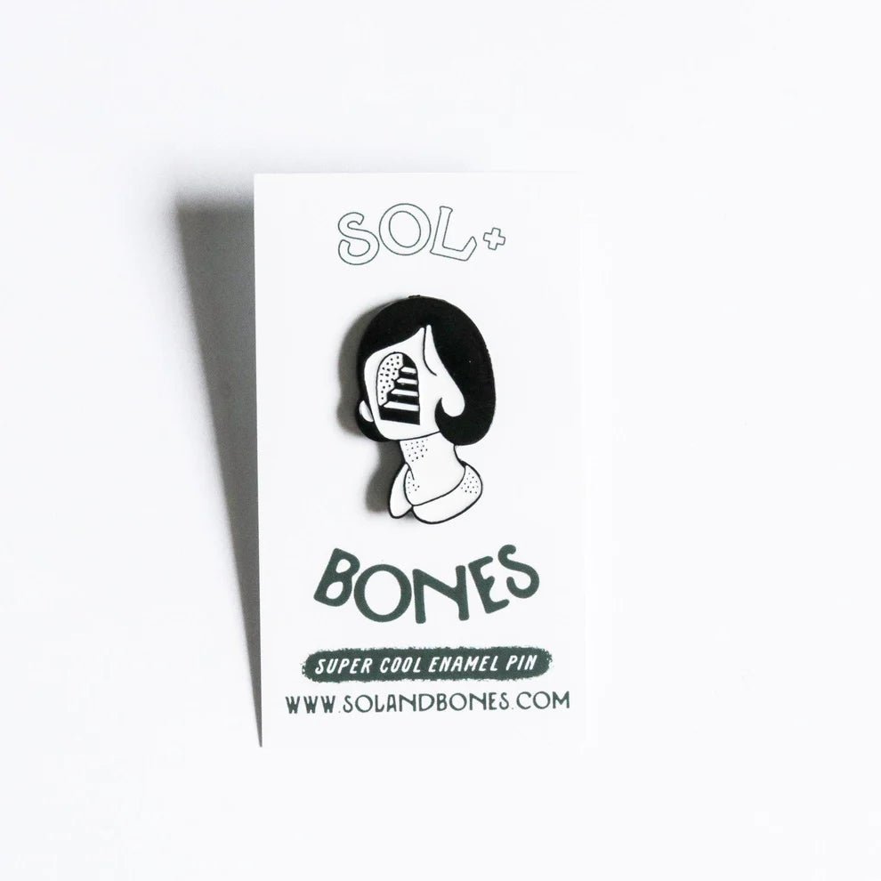 Lady Staircase Enamel Pin | Sol + Bones - Pretty by Her- handmade locally in Cambridge, Ontario