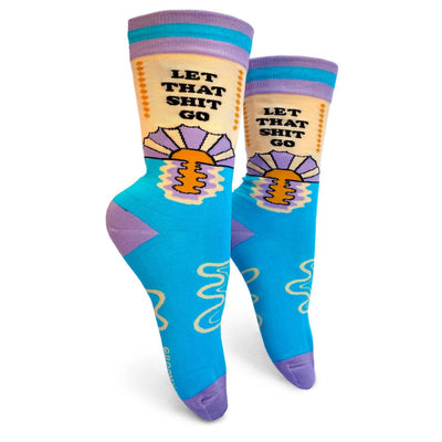 Let That Shit Go Socks | Groovy Things - Pretty by Her- handmade locally in Cambridge, Ontario