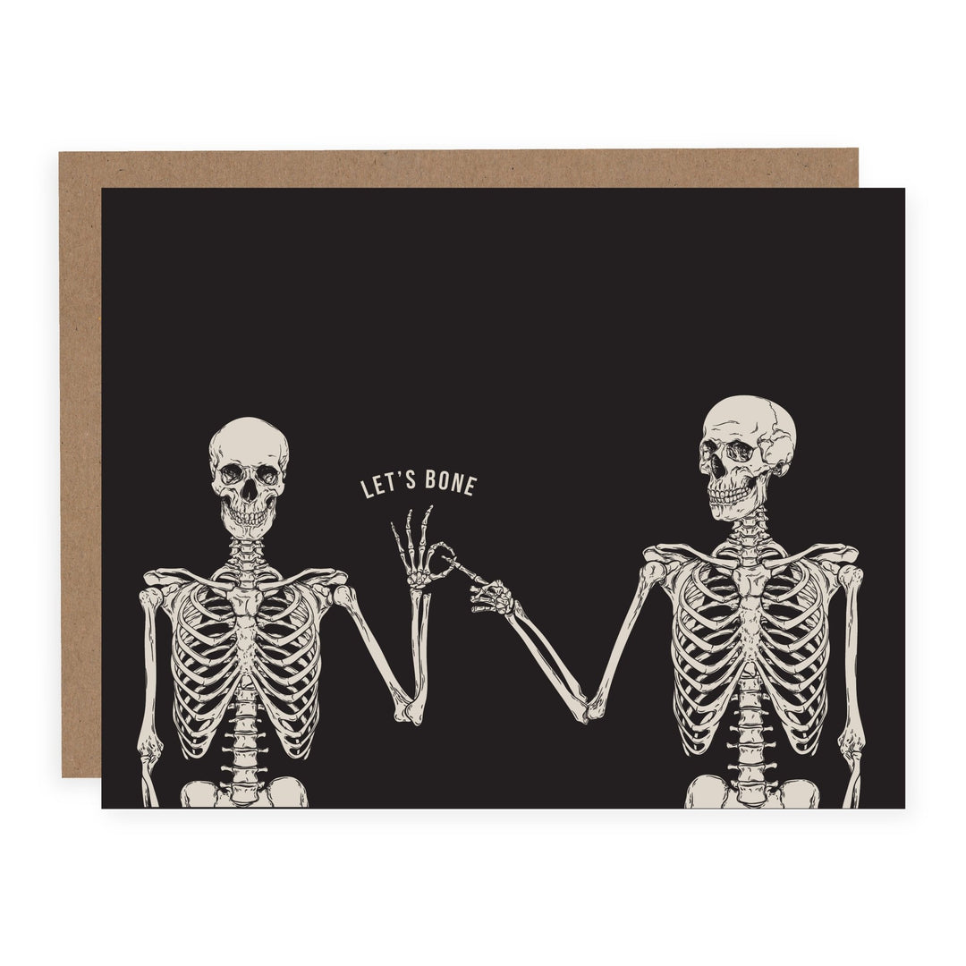 Let's Bone | Card - Pretty by Her- handmade locally in Cambridge, Ontario