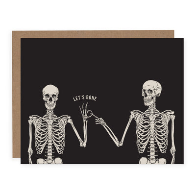Let's Bone | Card - Pretty by Her- handmade locally in Cambridge, Ontario
