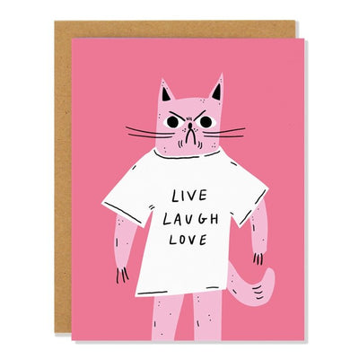Live Laugh Love Card | Badger & Burke - Pretty by Her- handmade locally in Cambridge, Ontario