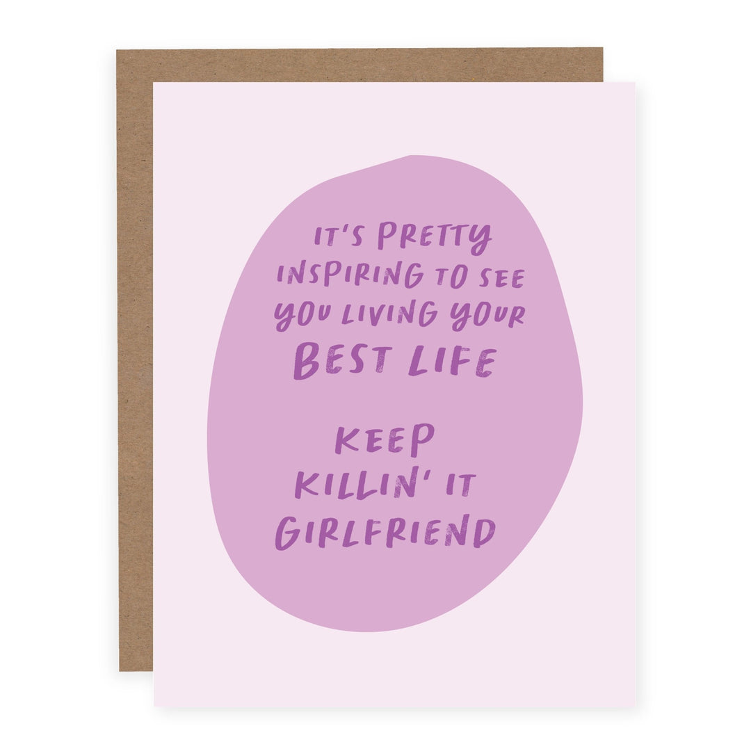 Living Your Best Life | Card - Pretty by Her- handmade locally in Cambridge, Ontario