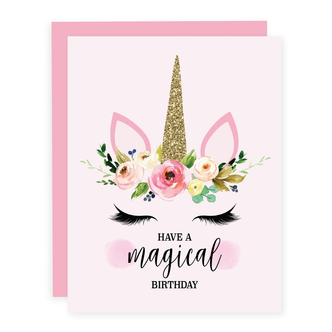 Magical Birthday Unicorn | Card - Pretty by Her- handmade locally in Cambridge, Ontario