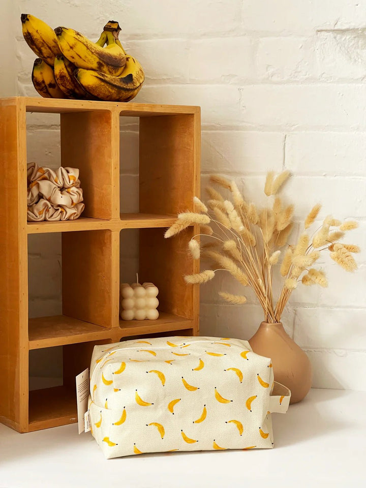 Makeup Bag Bananas | Freon Collective - Pretty by Her- handmade locally in Cambridge, Ontario