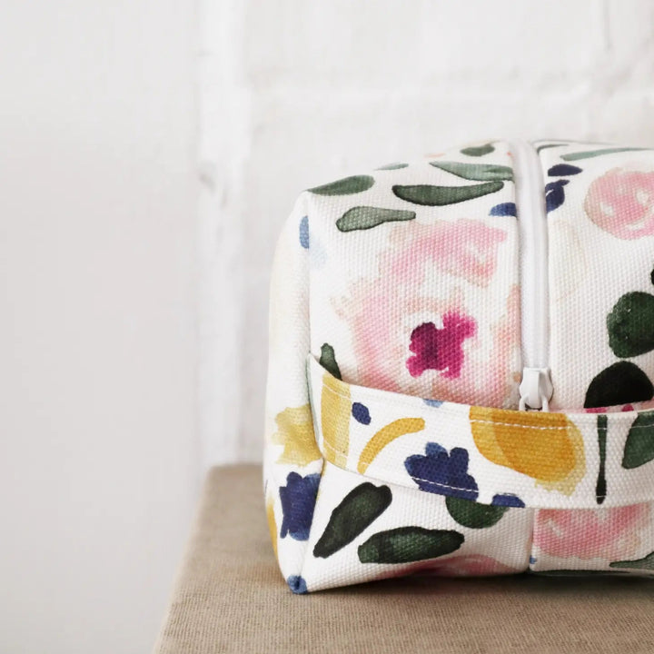 Makeup Bag Sierra Florals | Freon Collective - Pretty by Her- handmade locally in Cambridge, Ontario