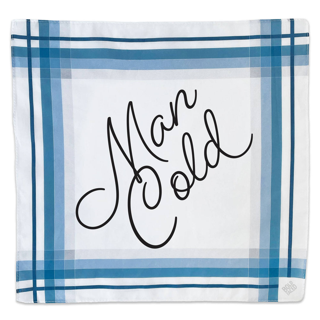 Man Cold Mankerchief - Plaid Edge | Boldfaced Goods - Pretty by Her- handmade locally in Cambridge, Ontario