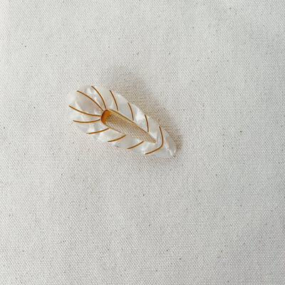 Mera Mother of Pearl Hair Clip | Horace Jewelry - Pretty by Her- handmade locally in Cambridge, Ontario