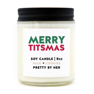 Merry Titsmas | Soy Wax Candle - Pretty by Her- handmade locally in Cambridge, Ontario
