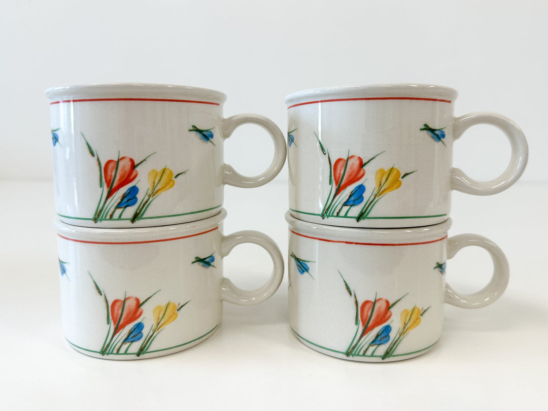 Midwinter Country Side Made in England Set of 4 Mugs - Pretty by Her- handmade locally in Cambridge, Ontario