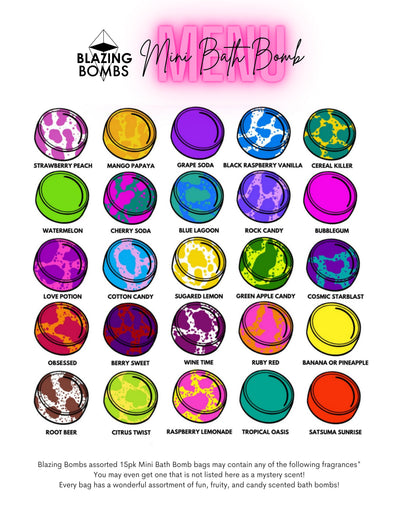 Mini Bath Bombs | Blazing Bombs - Pretty by Her- handmade locally in Cambridge, Ontario