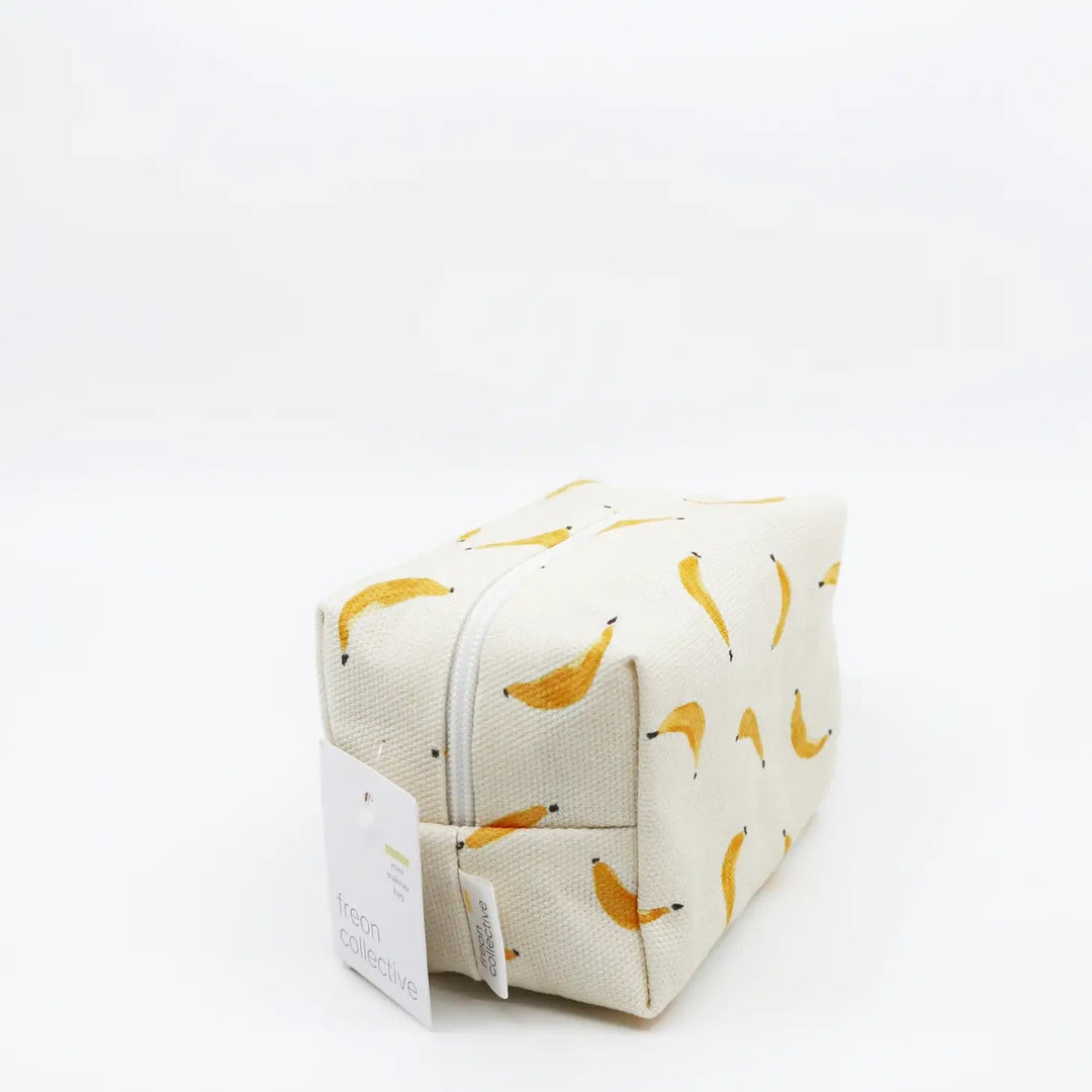 Mini Makeup Bag Bananas | Freon Collective - Pretty by Her- handmade locally in Cambridge, Ontario