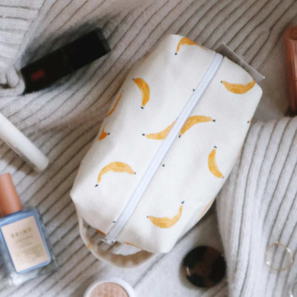 Mini Makeup Bag Bananas | Freon Collective - Pretty by Her- handmade locally in Cambridge, Ontario