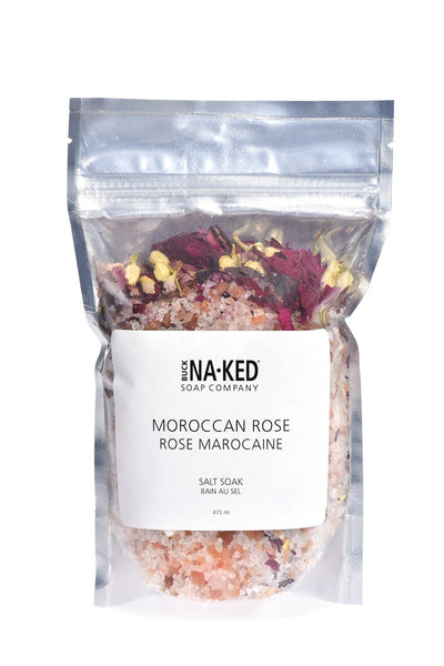 Moroccan Rose Salt Soak | Buck Naked Soap Company - Pretty by Her- handmade locally in Cambridge, Ontario
