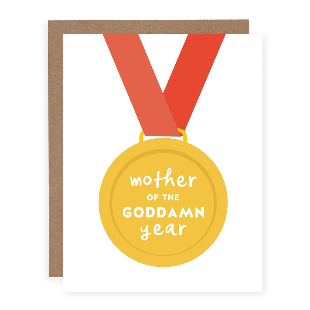 Mother of the Goddamn Year | Card - Pretty by Her- handmade locally in Cambridge, Ontario