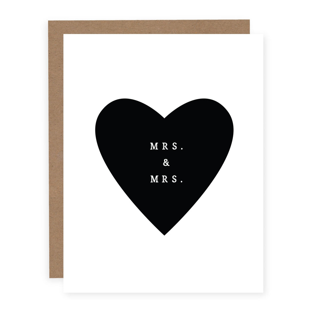 Mrs & Mrs | Card - Pretty by Her- handmade locally in Cambridge, Ontario