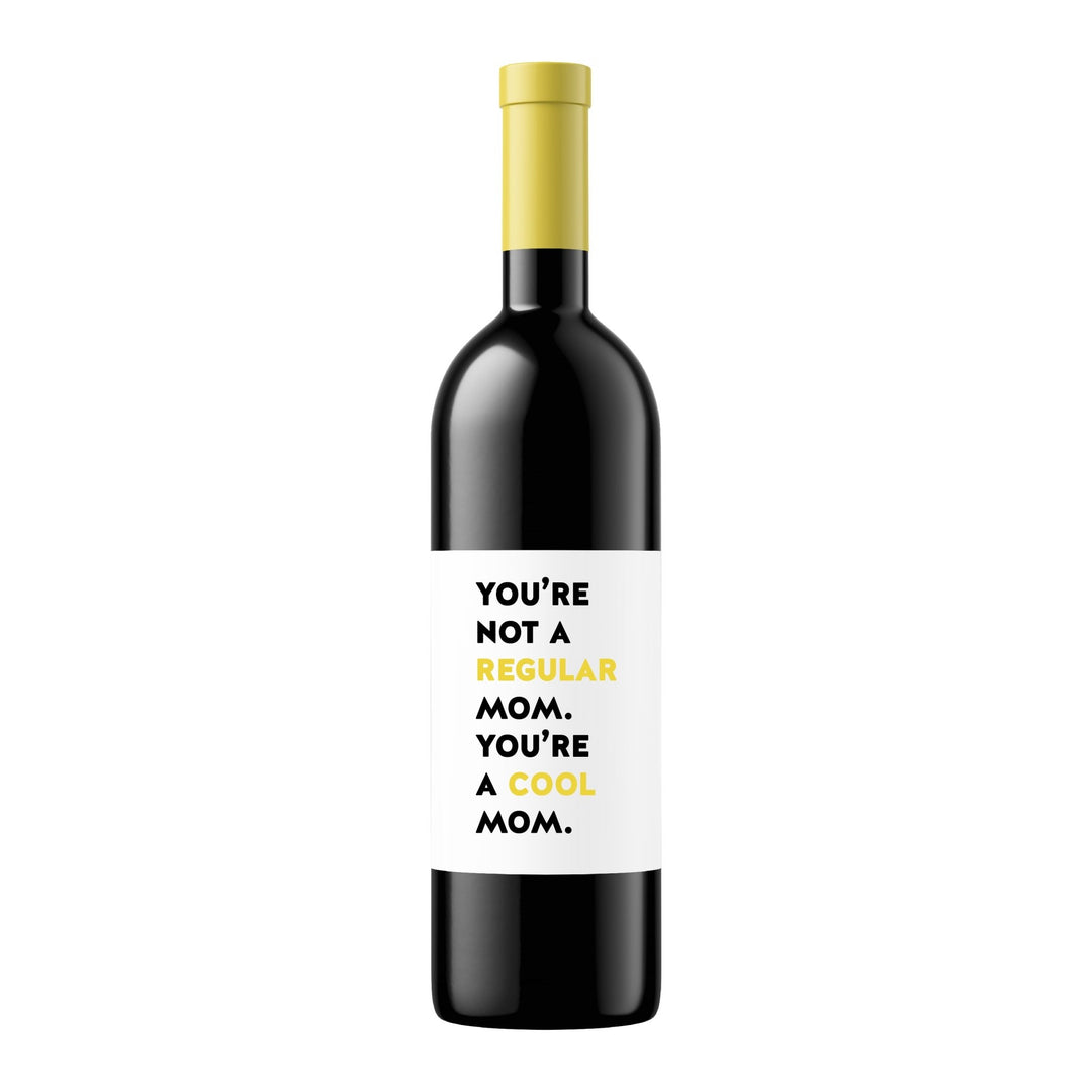 Not a Regular Mom | Wine Label - Pretty by Her- handmade locally in Cambridge, Ontario