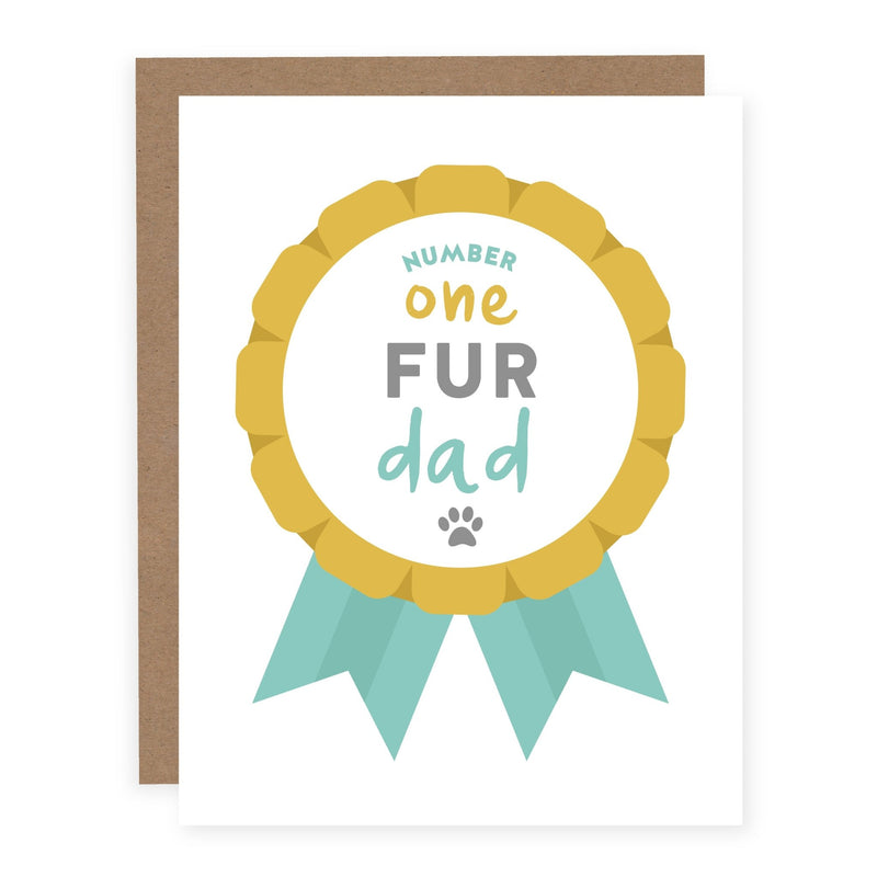 Number One Fur Dad | Card - Pretty by Her- handmade locally in Cambridge, Ontario
