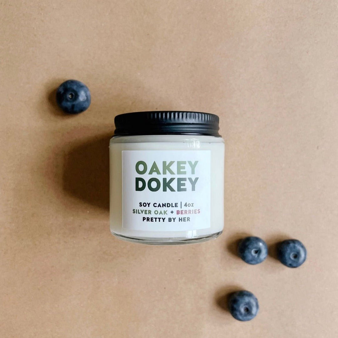 Oakey Dokey | Mini Candle - Pretty by Her- handmade locally in Cambridge, Ontario