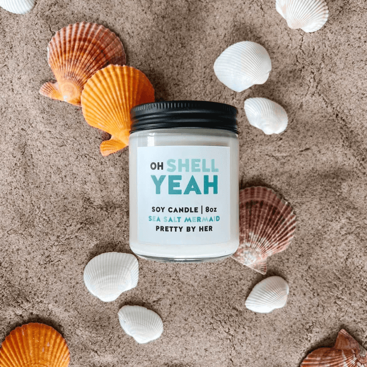 Oh Shell Yeah | Soy Wax Candle - Pretty by Her- handmade locally in Cambridge, Ontario