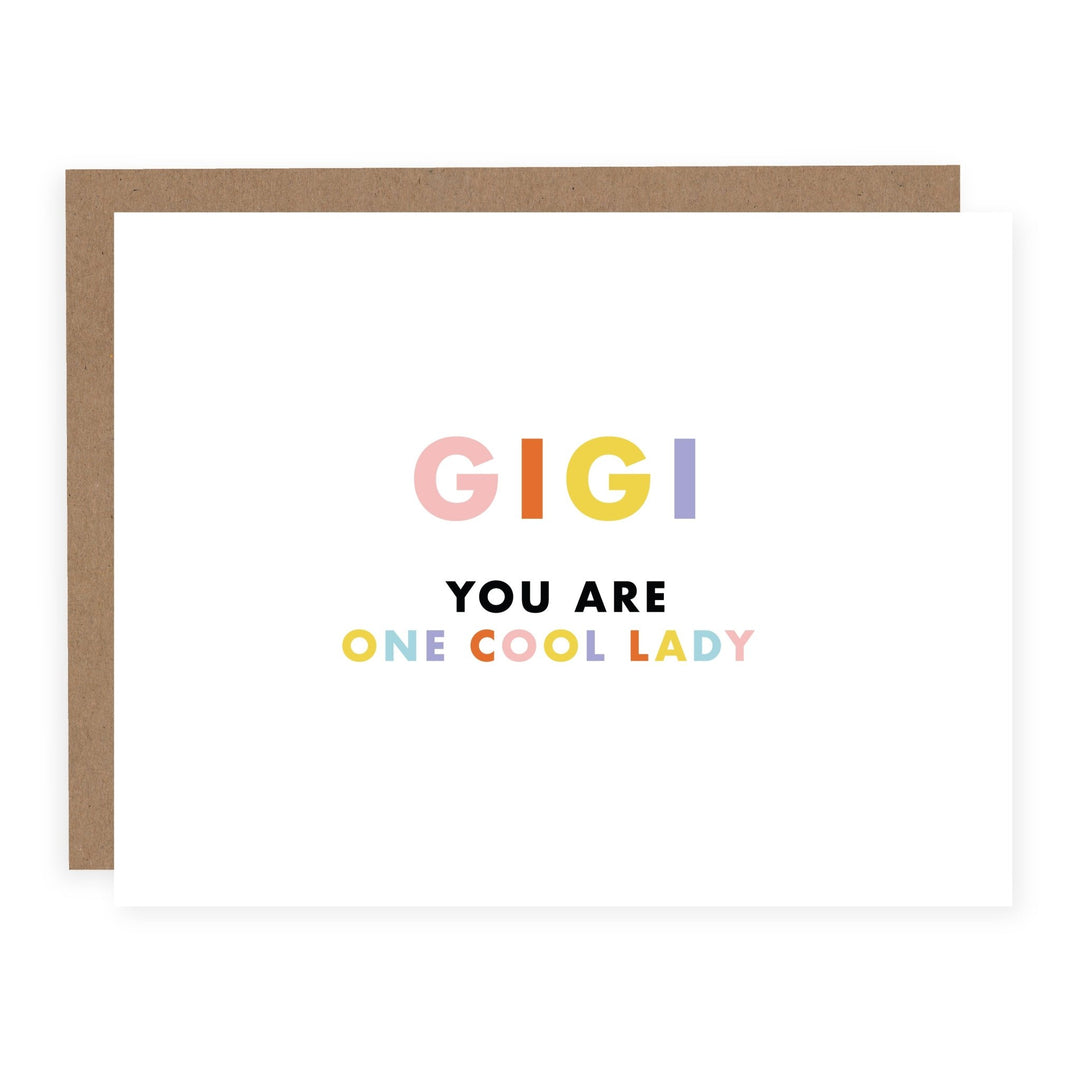One Cool Lady | Card - Pretty by Her- handmade locally in Cambridge, Ontario