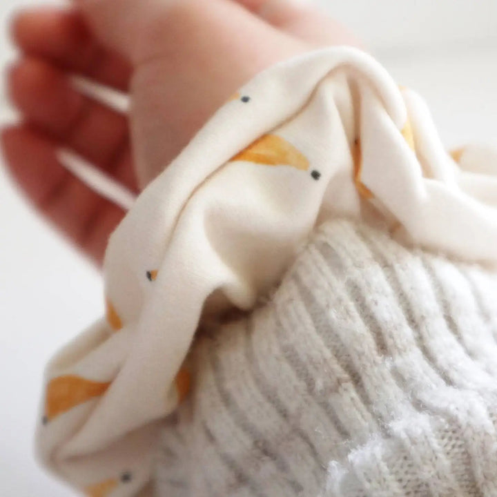 Organic Cotton Hair Scrunchie Bananas | Freon Collective - Pretty by Her- handmade locally in Cambridge, Ontario