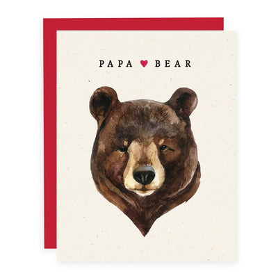 Papa Bear - Card - Pretty by Her- handmade locally in Cambridge, Ontario