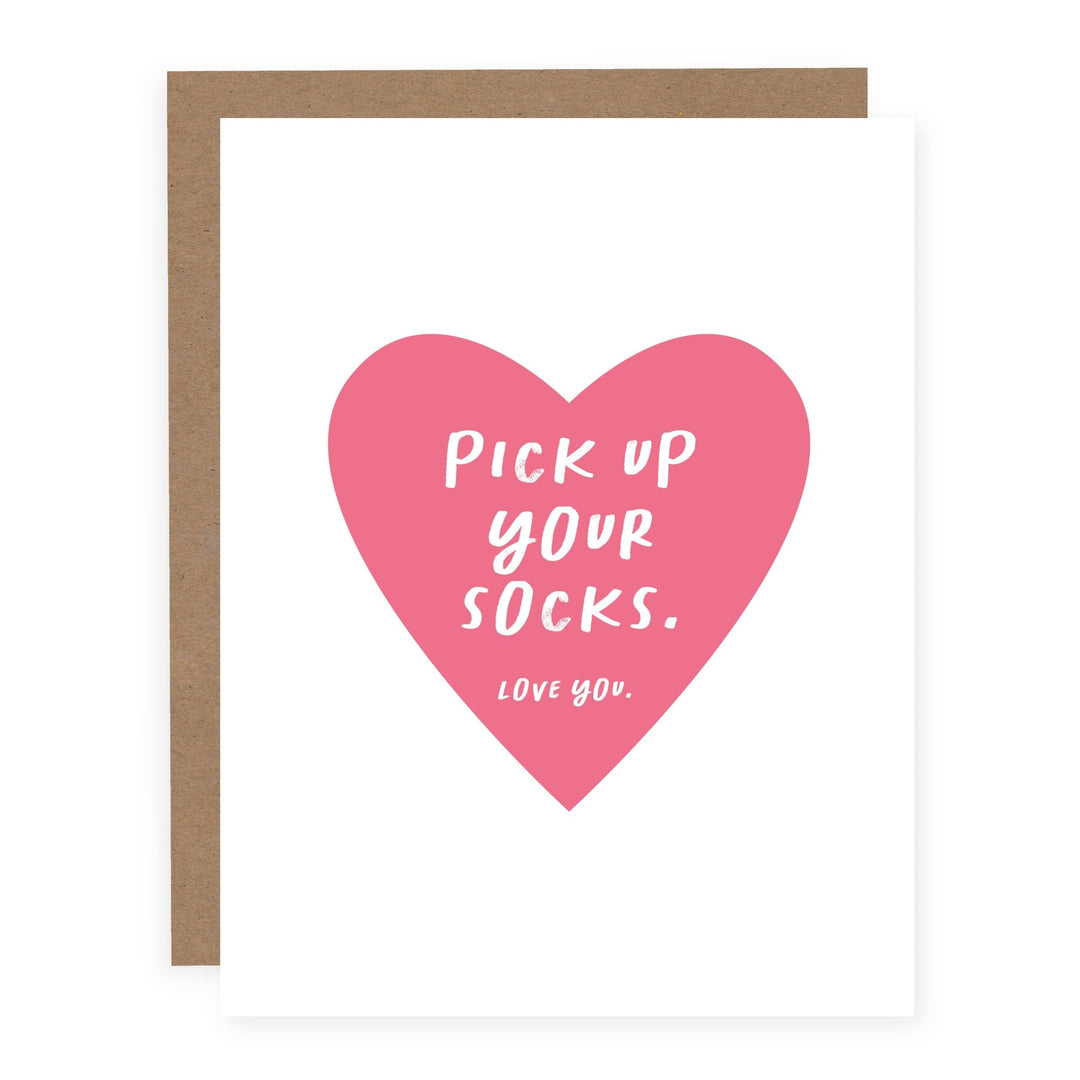Pick Up Your Socks | Card - Pretty by Her- handmade locally in Cambridge, Ontario