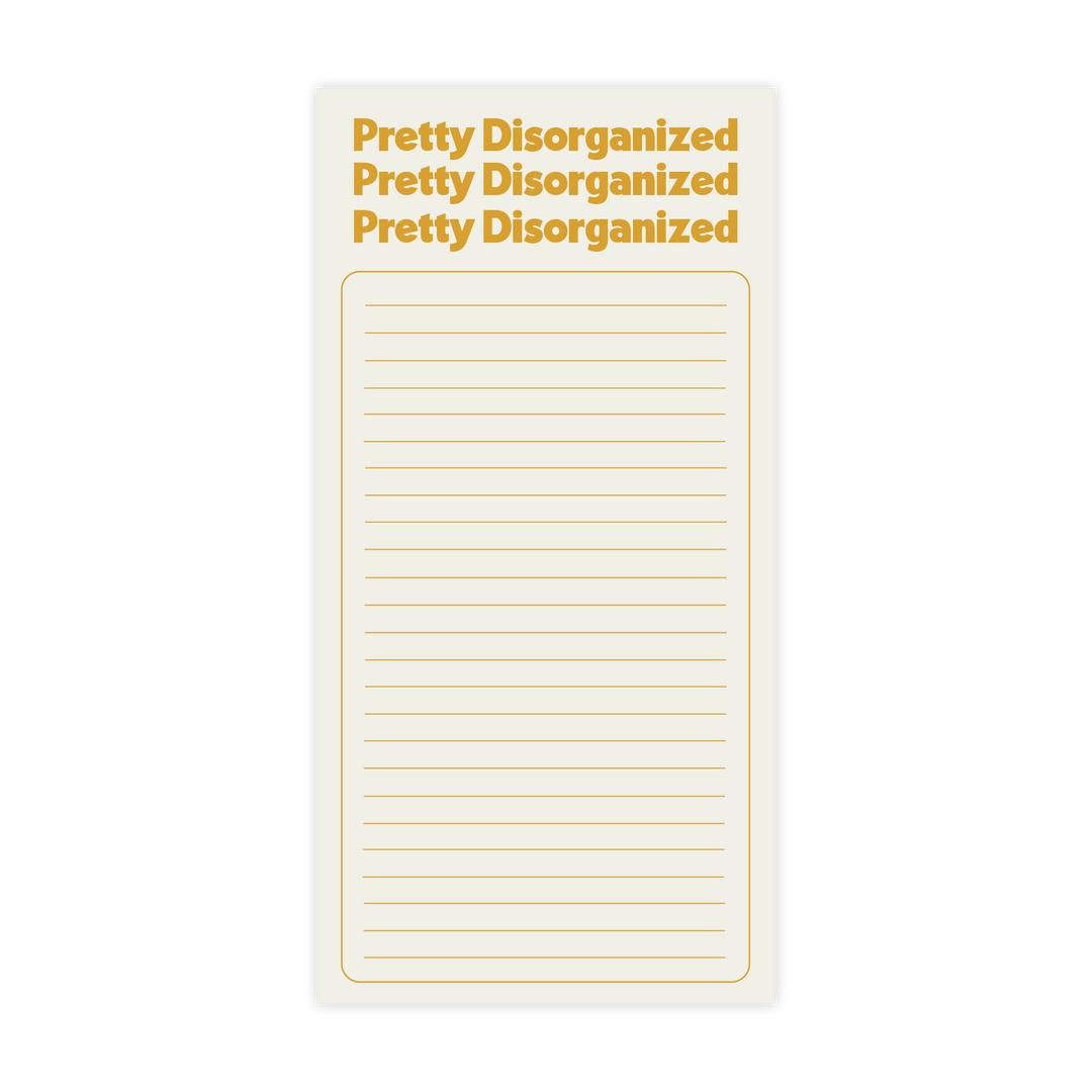 Pretty Disorganized | Retro Inspired Notepad - Pretty by Her- handmade locally in Cambridge, Ontario