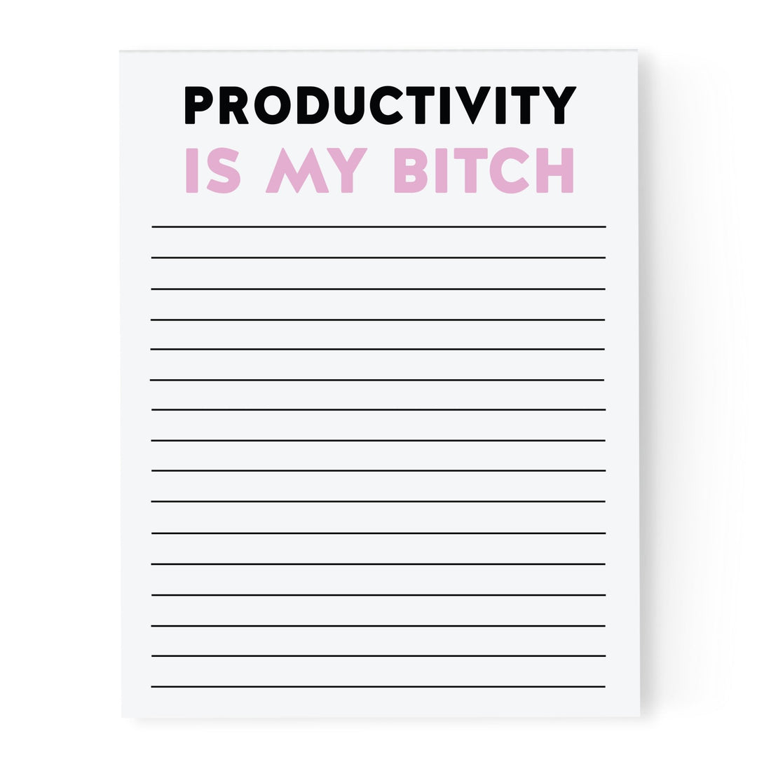 Productivity is my Bitch | Notepad - Pretty by Her- handmade locally in Cambridge, Ontario
