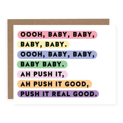 Push It | Card - Pretty by Her- handmade locally in Cambridge, Ontario
